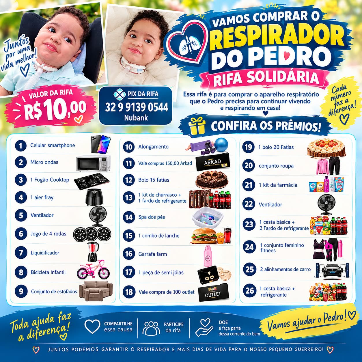 Capa oficial da rifa